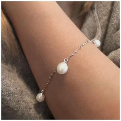 Maiko Bracciale Argento /perla Bianca - Foto 2