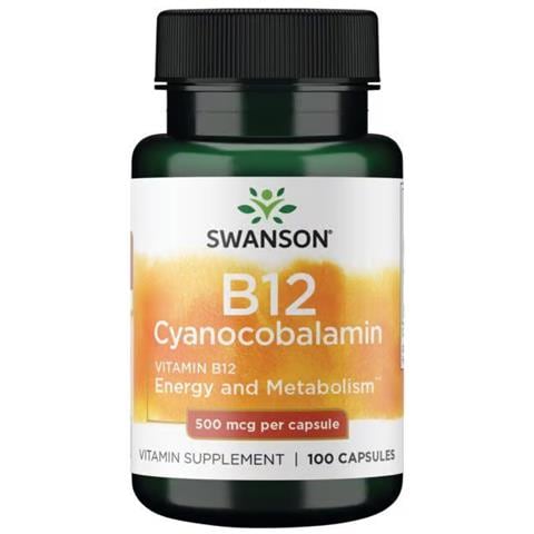 Vitamina B12 Cianocobalamina 500 Mcg 100 Capsule - Foto 1