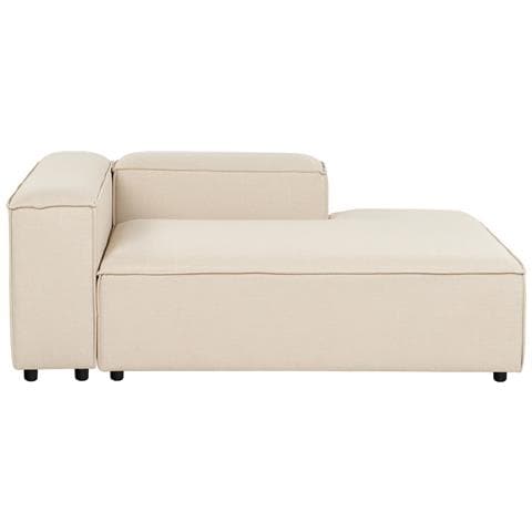 Chaise Longue Versione Sinistra Ardal Tessuto Beige - Foto 2