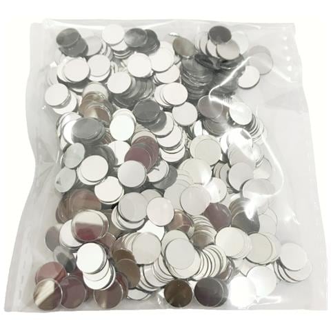 Glitter Confetti, Coriandoli Rotondi Con Paillettes Da 8 Mm Silver 30g - Foto 1