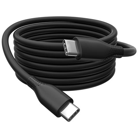 Cavo di collegamento USB-C in silicone, 1 m, nero - Foto 5