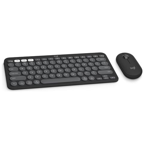 Pebble 2 Combo for Mac tastiera Mouse incluso Universale RF senza fili + Bluetooth AZERTY Francese Grafite - Foto 1