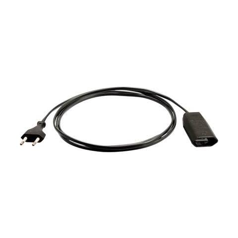 Cavo di Prolunga Euro 3 m 230 V 2 5 A Nero - Foto 1