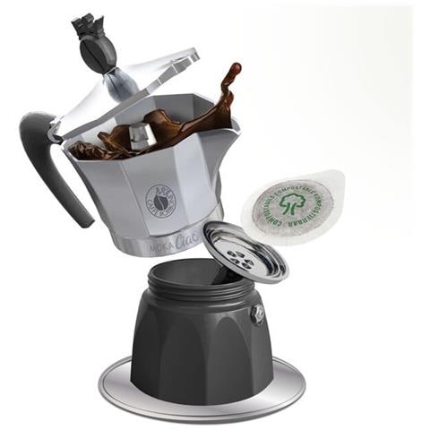 Caffe Borbone MokaCiao Moka a Cialde per Piani Induzione 3 Tazze con 15 Cialde - Foto 1