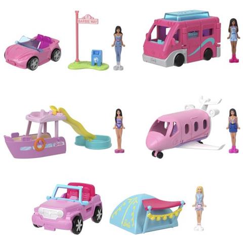 Barbie Mini Barbieland, Mini Veicolo Da Sogno + Una Mini Barbie - Modello Casuale - Foto 1