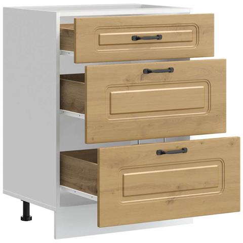 Base Da Cucina Kalmar Rovere Artigianale In Legno Multistrato - Foto 10