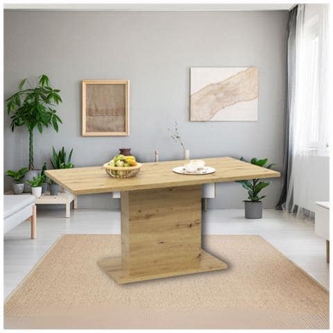 Tavolo Follow 162 Colore Rovere 160x80x75.90 Cm - Foto 1
