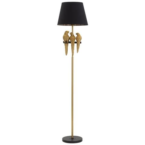 Lampada Da Terra Pappagallo 4 - Nero - Metallo - 37x37x164,5 Cm - Foto 1