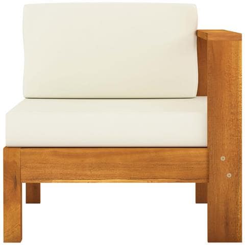 Lusso Casadino - Divano Centrale Con 1 Bracciolo Bianco Crema Massello D'acacia - Foto 1