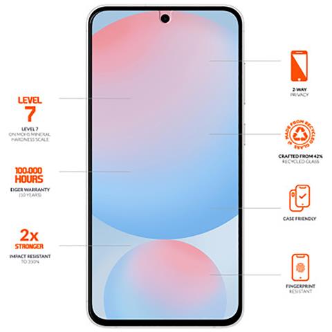 Vetro Temperato 2.5d Per Samsung Galaxy S24 / S25 Privacy Ultra Resistente, Nero Transparente - Foto 3