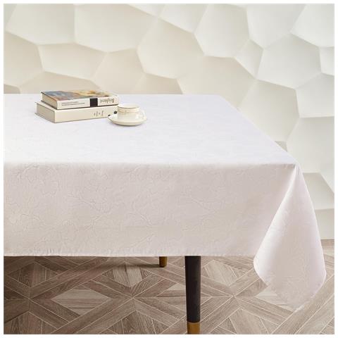 Tovaglia Impermeabile Lavabile 140 X 140 Cm Decorativa Grande Bianco - Foto 1