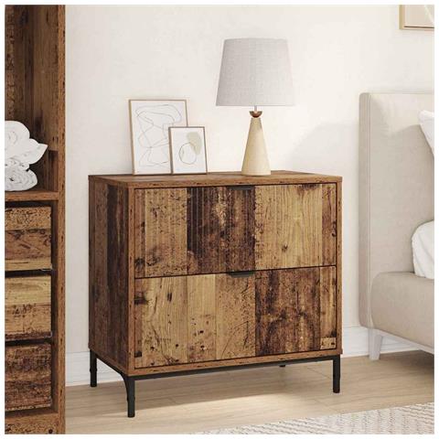 Comodino Legno vecchio 63.5 x 36 x 61 cm Legno multistrato - Foto 2