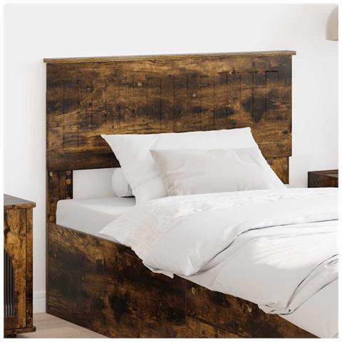 Testiera con testiera Rovere fumé 100 cm Legno multistrato - Foto 2