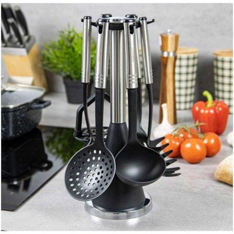 Set di utensili da cucina antigraffio KH-1569 con supporto - Foto 2