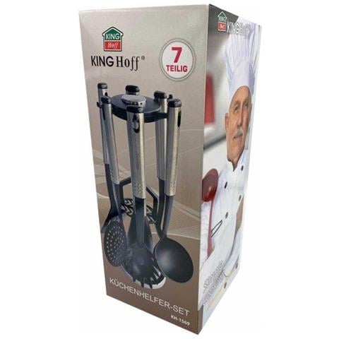 Set di utensili da cucina antigraffio KH-1569 con supporto - Foto 5
