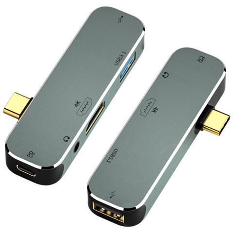Hub Usb-c 5-in-1: Espandi La Connettività Del Tuo Dispositivo Con Hdmi 4k, Audio E Usb 3.0 - Foto 1