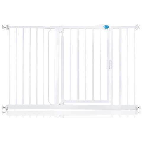 Bettacare Cancelletto Per Animali Con Chiusura Automatica, 132,6cm - 139,6cm, Bianco - Foto 1