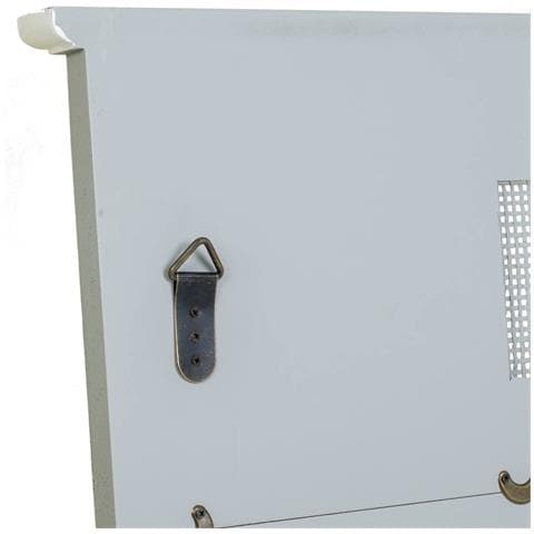 Specchio In Legno E Rete In Bambù Grigio 70x3,3x76h - Foto 4