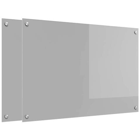 Rivestimento da Cucina 2 pcs Grigio chiaro 90 x 60 cm - Foto 1