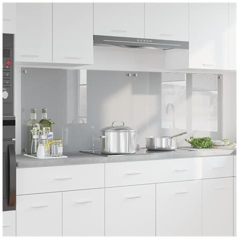 Rivestimento da Cucina 2 pcs Grigio chiaro 90 x 60 cm - Foto 2