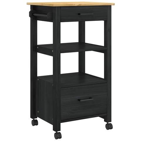 Carrello da Cucina MONZA Nero 48 x 40 x 88,5 cm - Foto 1