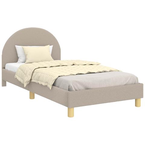 Struttura letto bambini con testata Grigio chiaro 90 x 200 cm - Foto 1