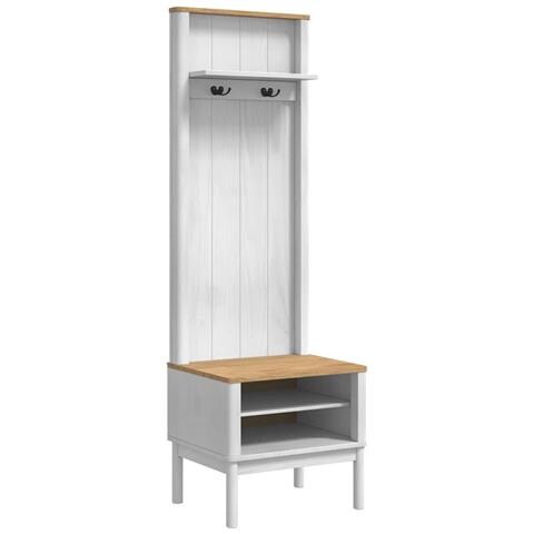 Armadio per corridoio FLORO Bianco 50 x 40 x 158 cm - Foto 1