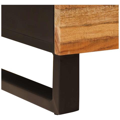 Mobiletto da Letto con cassetto 2 pcs Marrone 40 x 33 x 46 cm - Foto 9