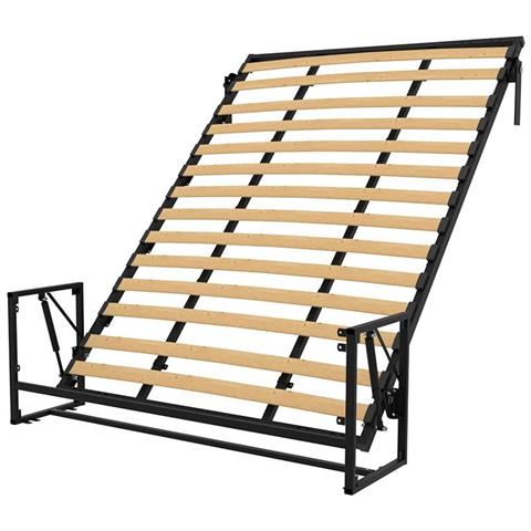Letto a Scomparsa Morphy Classic - Sistema multifunzionale modulare SizeFlex & TypeFlex, letto a scomparsa salvaspazio ed estensibile con moduli divano (135x190 cm, Verticale) - Foto 4