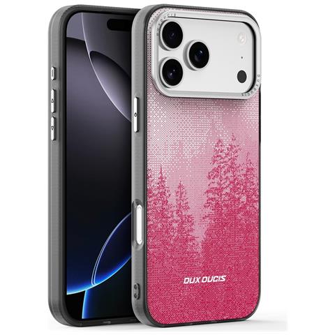 Cover per iPhone 17 Pro Max - TPU+PC+Pelle /PU, Rosso, MagSafe - Foto 1