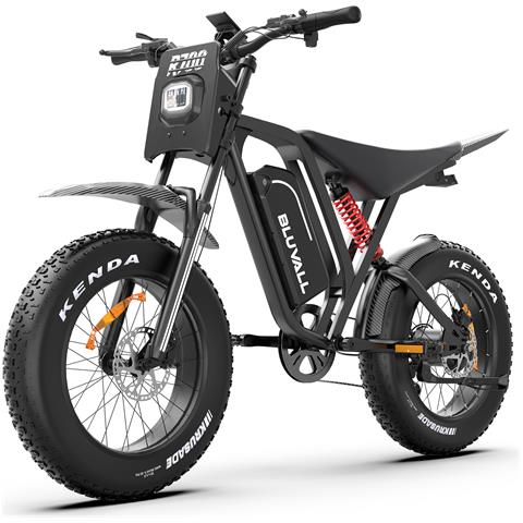 Bici Elettrica 1500w 35mph, Batteria 52v 25ah Removibile, 20'' Pneumatici Fat, Sospensioni, Telaio Acciaio, Lcd - Foto 1