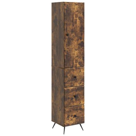 Set di armadi 2 pcs Rovere Fumo 34,5 x 34,5 x 90 cm - Foto 1