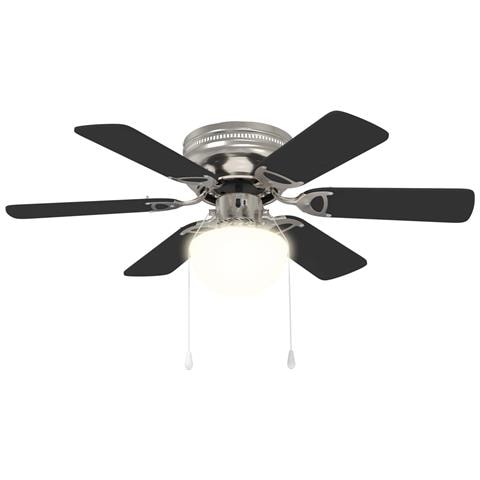 Ventilatore da soffitto con luce Ø 82 cm Nero - Foto 1