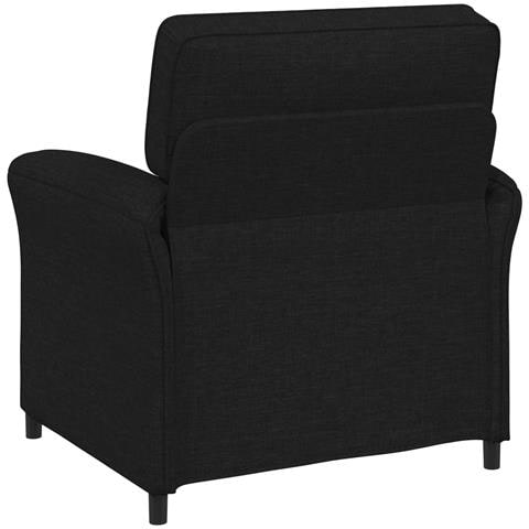 Set di divani 2 pz Nero Tessuto - Foto 2