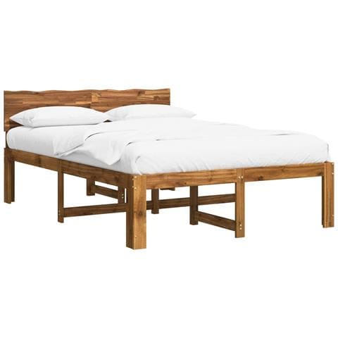Letto matrimoniale con testiera ROSTOCK Naturale 120 x 200 cm - Foto 1
