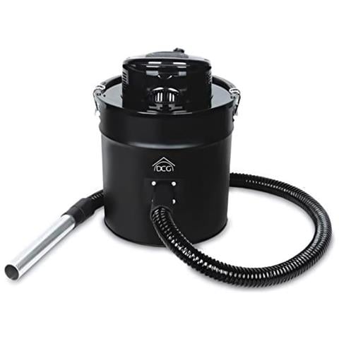 BS8800 Aspiracenere Con Motore Capacita' 20 L - Tubo Flessibile In Alluminio 1200w Nero - Foto 1