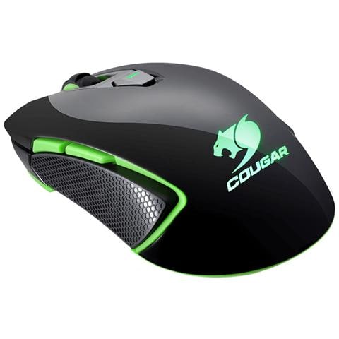 Mouse Gaming USB Ottico 450M con 8 Tasti 5000 DPI Colore Nero / Verde - Foto 1