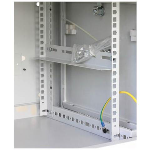 Staffa a L Laterale per Rack 19'' a Muro Prof. 450mm Nero - Foto 2