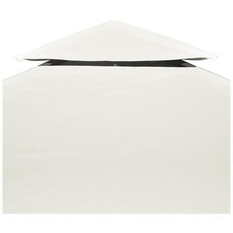 Telo di Ricambio per Gazebo 310g /m² Bianco Crema 3x3m - Foto 6