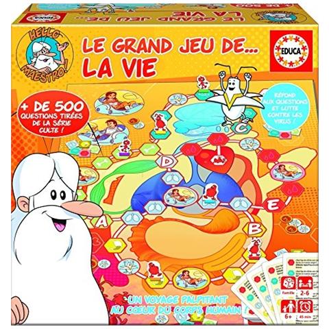 Educa Borrás – Mini Gioco “C’era Una Volta… La Vita” – Gioco Da Tavolo Educativo Su Corpo Umano E Anatomia (2-4 Giocatori, 6+ Anni)
