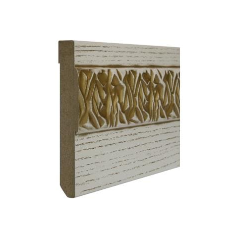 96 Metri Lineari Battiscopa Mdf Classico Frassino Decapè Gold Olympia 120x15mm - Foto 1