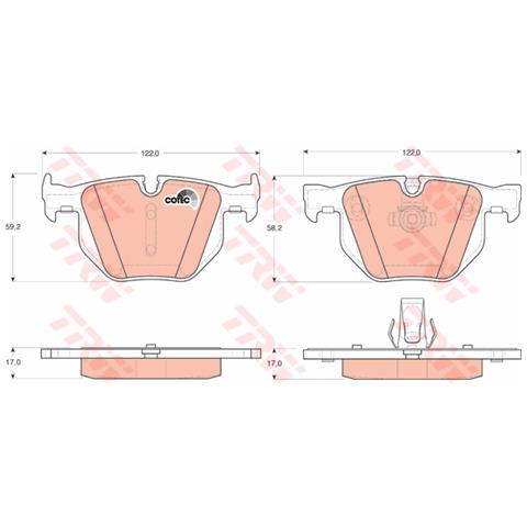 Kit Pastiglie Freno Gdb1727 - Foto 4