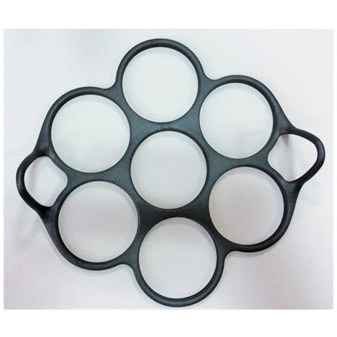 Appannato 19233 - Stampo Da 7 Mini Blinis Starflex Silicone Nero 23 X 7 X 5 Cm - Foto 3