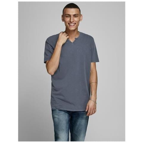 Split Neck Tee Ss Noos T-shirt - Uomo Taglia Xl - Foto 2