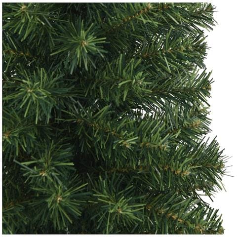 Albero di Natale Artificiale Sottile con Base Verde 240 cm PVC - Foto 2