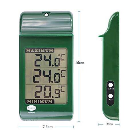 Serra Digital Max Min Termometro - Monitor Massimo E Minimo Temperature Per Luso In Serra O Giardino Casa Coperta Da Esterno Serra Accessori Facilmente Parete - Foto 2