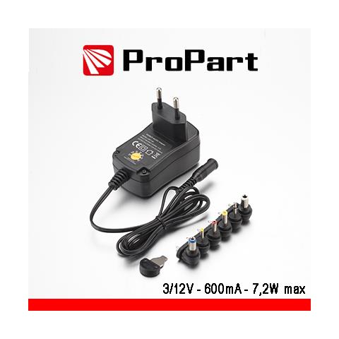 Alimentatore Switching Multitensione 3-12v 600ma 7.2w Max - Foto 1