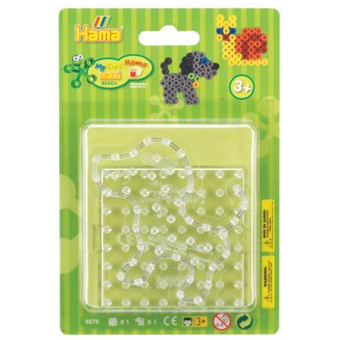 Stiftplatte ""viereck, Hund"", Im Blister Fr Bgelperlen Maxi - 1 Stck (00008278)  - Foto 1