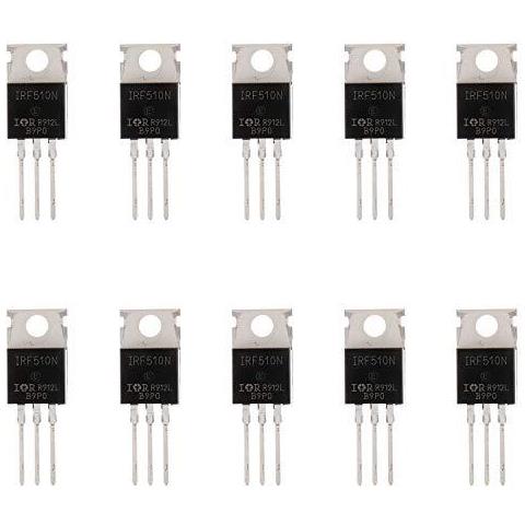 Irf510 Mosfet Transistor Irf510n 5.6a 100v N-channel Mosfet Di Potenza To-220ab (confezione Da 10 Pezzi)  - Foto 3