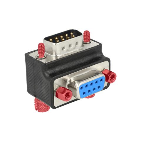 65595, Sub-D 9p, Sub-D 9p, Maschio / femmina, Nero, Blu, Rosso, Argento, Sacchetto di politene - Foto 1